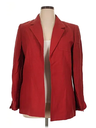 Pre-owned Dana Buchman Blazer Jacket In Red