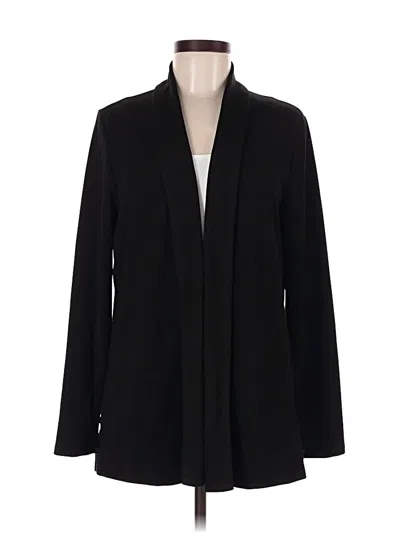 Pre-owned Dana Buchman Blazer Jacket In White