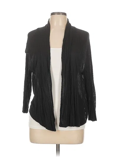 Pre-owned Dana Buchman Cardigan Sweater In Black