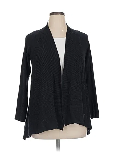 Pre-owned Dana Buchman Cardigan Sweater In Black