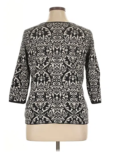 Pre-owned Dana Buchman Cardigan Sweater In Black