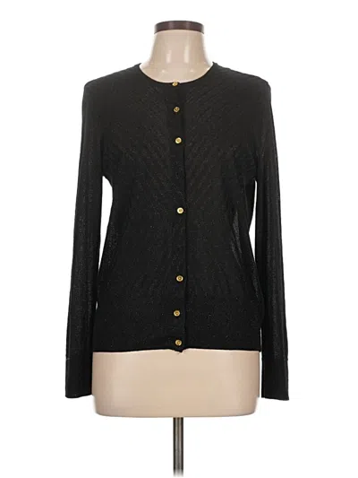 Pre-owned Dana Buchman Cardigan Sweater In Black
