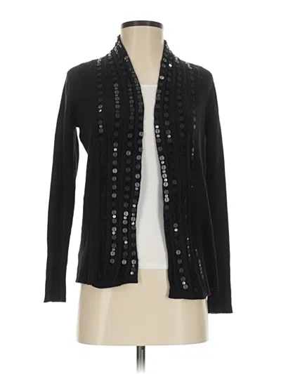 Pre-owned Dana Buchman Cardigan Sweater In Black