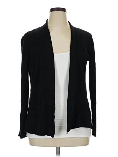 Pre-owned Dana Buchman Cardigan Sweater In Black