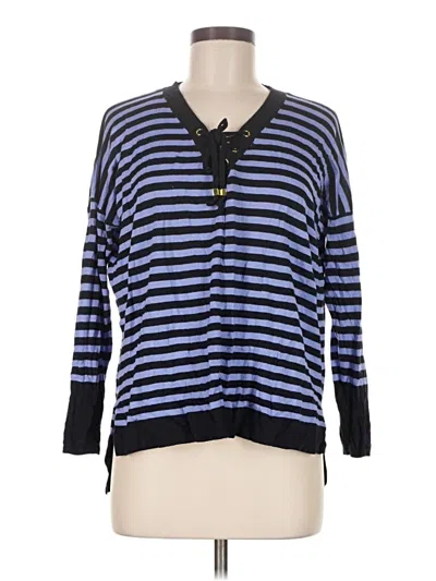Pre-owned Dana Buchman Cardigan Sweater In Blue
