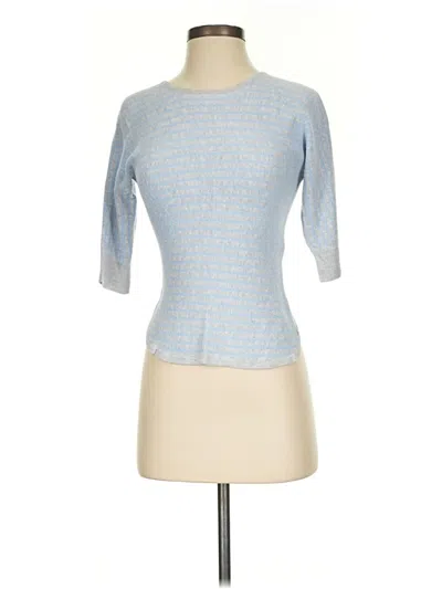 Pre-owned Dana Buchman Cardigan Sweater In Blue