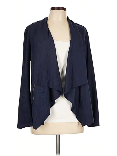 Pre-owned Dana Buchman Cardigan Sweater In Blue