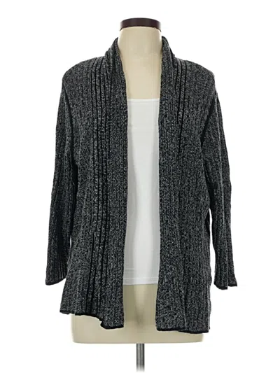 Pre-owned Dana Buchman Cardigan Sweater In Gray