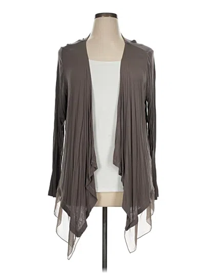 Pre-owned Dana Buchman Cardigan Sweater In Gray