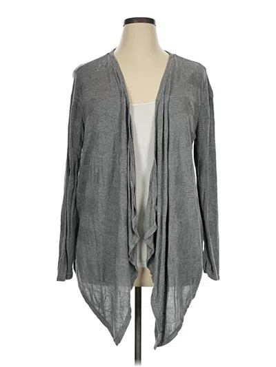 Pre-owned Dana Buchman Cardigan Sweater In Gray