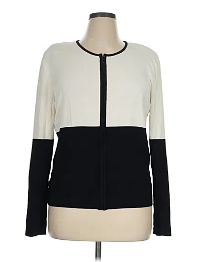 Pre-owned Dana Buchman Cardigan Sweater In Ivory