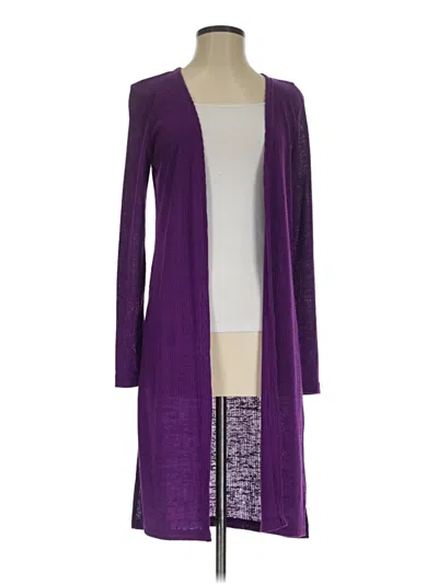 Pre-owned Dana Buchman Cardigan Sweater In Purple