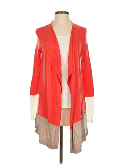 Pre-owned Dana Buchman Cardigan Sweater In Red