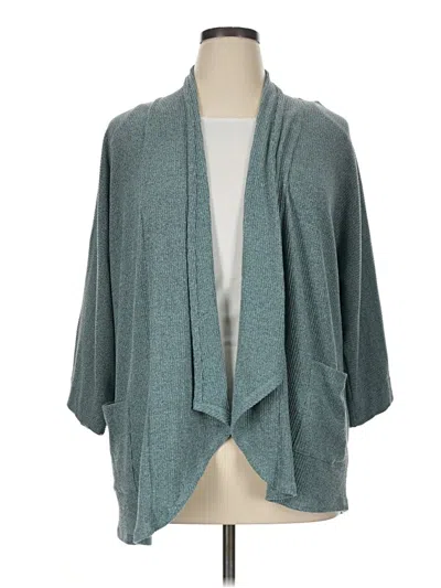 Pre-owned Dana Buchman Cardigan Sweater In Teal