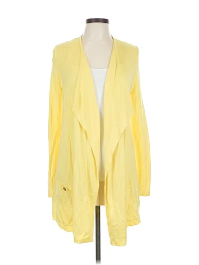 Pre-owned Dana Buchman Cardigan Sweater In Yellow