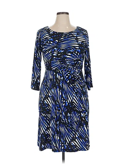Pre-owned Dana Buchman Casual Dress In Blue
