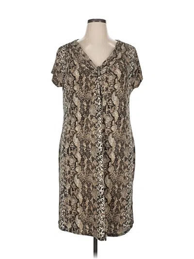 Pre-owned Dana Buchman Casual Dress In Brown