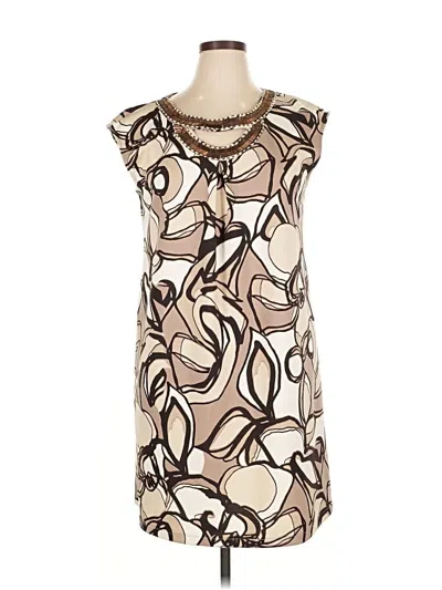 Pre-owned Dana Buchman Casual Dress In Brown