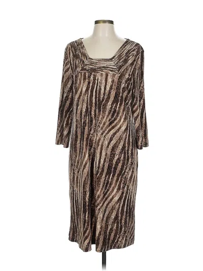 Pre-owned Dana Buchman Casual Dress In Brown