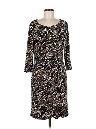 Pre-owned Dana Buchman Casual Dress In Brown