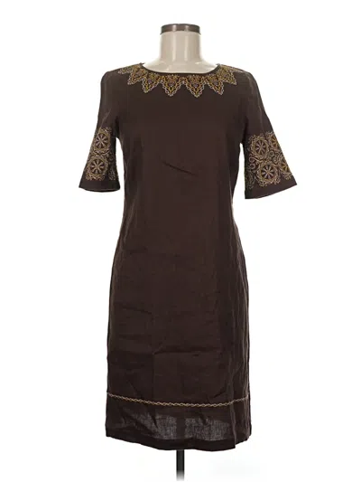 Pre-owned Dana Buchman Casual Dress In Brown