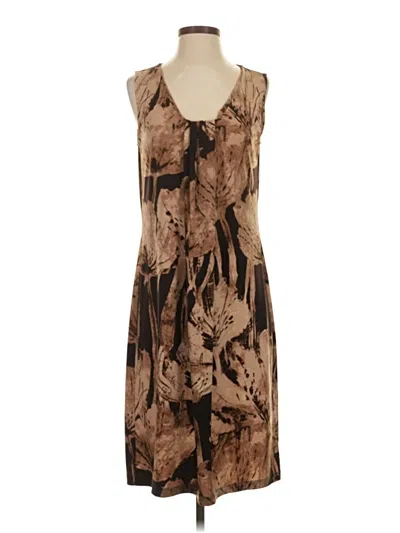 Pre-owned Dana Buchman Casual Dress In Brown