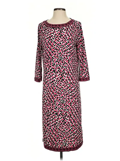Pre-owned Dana Buchman Casual Dress In Burgundy