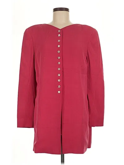 Pre-owned Dana Buchman Casual Dress In Burgundy