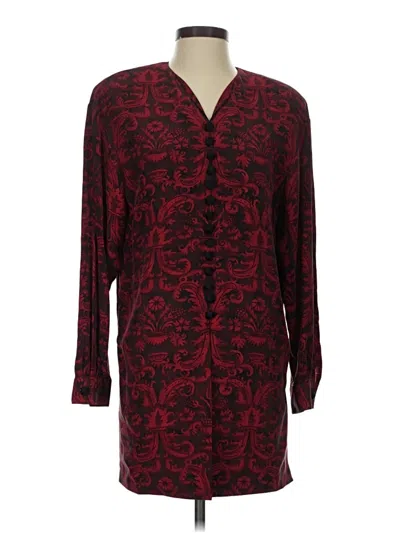 Pre-owned Dana Buchman Casual Dress In Burgundy