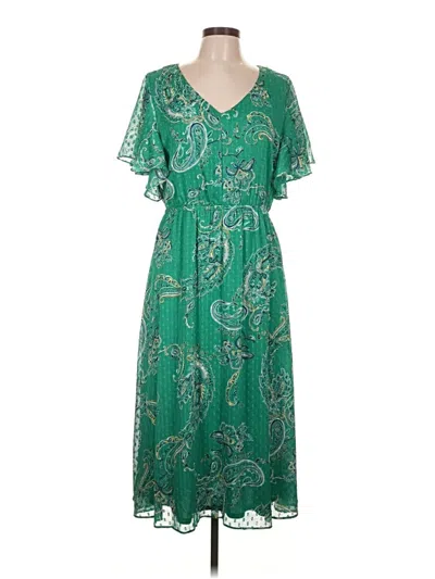 Pre-owned Dana Buchman Casual Dress In Green