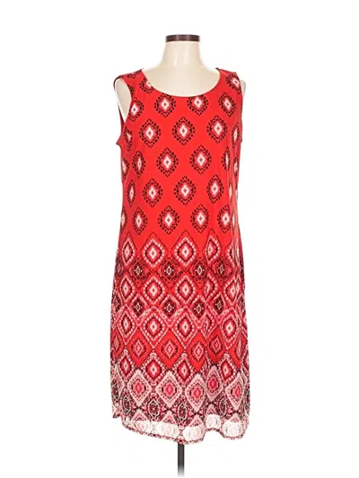 Pre-owned Dana Buchman Casual Dress In Red