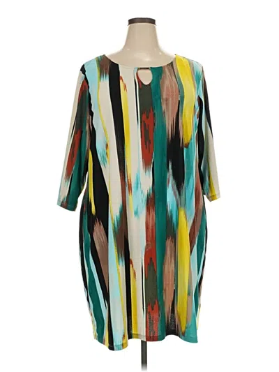 Pre-owned Dana Buchman Casual Dress In Teal