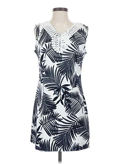 Pre-owned Dana Buchman Casual Dress In White