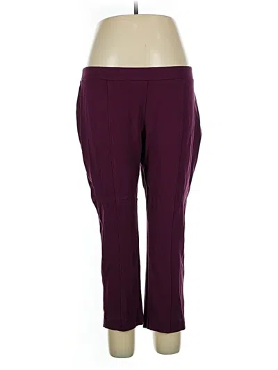 Pre-owned Dana Buchman Casual Pants In Burgundy