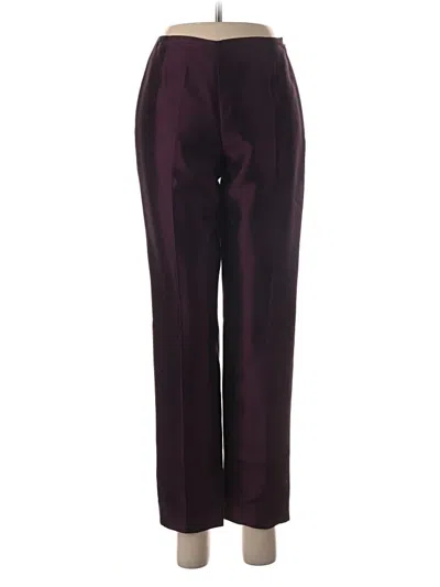 Pre-owned Dana Buchman Casual Pants In Burgundy