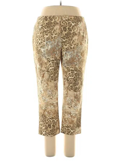 Pre-owned Dana Buchman Casual Pants In Gold