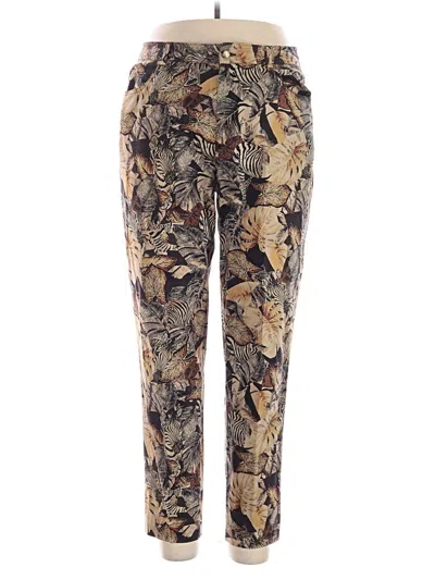 Pre-owned Dana Buchman Casual Pants In Gold