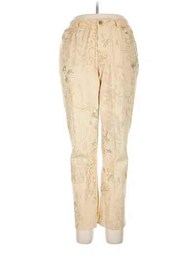 Pre-owned Dana Buchman Casual Pants In Gold