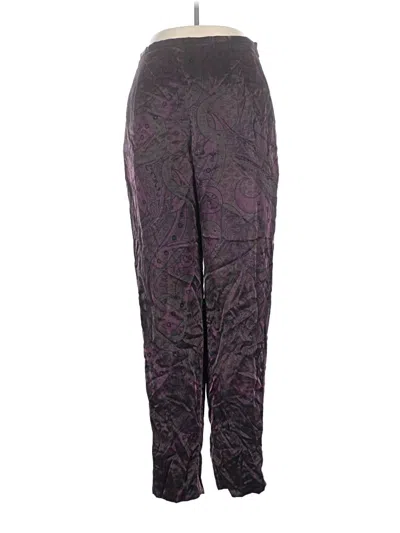 Pre-owned Dana Buchman Casual Pants In Purple