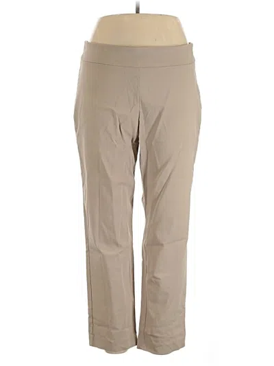Pre-owned Dana Buchman Casual Pants In Tan