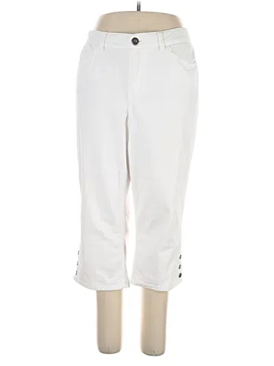 Pre-owned Dana Buchman Casual Pants In White