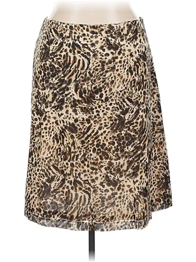 Pre-owned Dana Buchman Casual Skirt In Brown