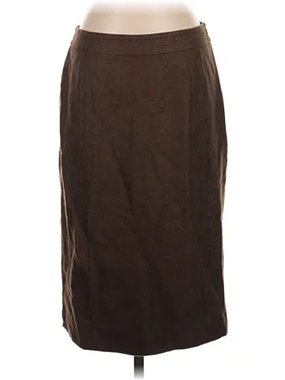 Pre-owned Dana Buchman Casual Skirt In Brown