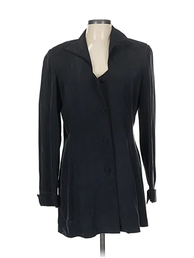 Pre-owned Dana Buchman Coat In Black