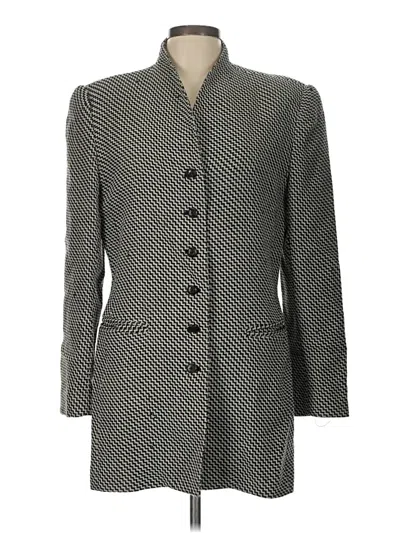 Pre-owned Dana Buchman Coat In Gray