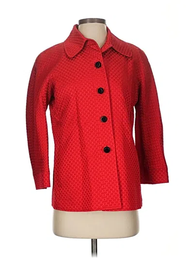 Pre-owned Dana Buchman Coat In Red