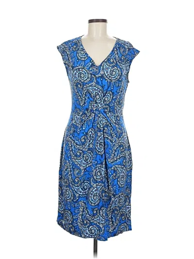 Pre-owned Dana Buchman Cocktail Dress In Blue