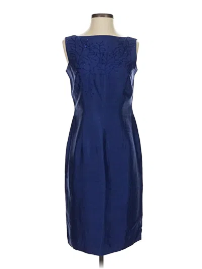 Pre-owned Dana Buchman Cocktail Dress In Blue