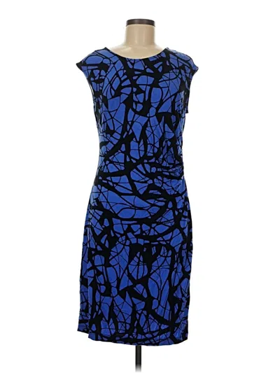 Pre-owned Dana Buchman Cocktail Dress In Blue