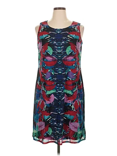 Pre-owned Dana Buchman Cocktail Dress In Blue